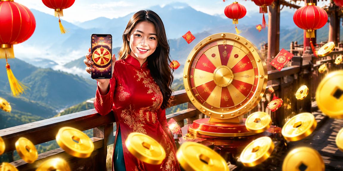 Khung cảnh Sa Pa với đèn lồng và hoạt động lucky draw trong đêm
